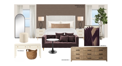 down2earth phoenix interior design bedroom moodboard