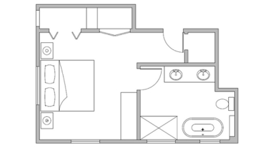 down2earth phoenix interior design bedroom bathroom drawing