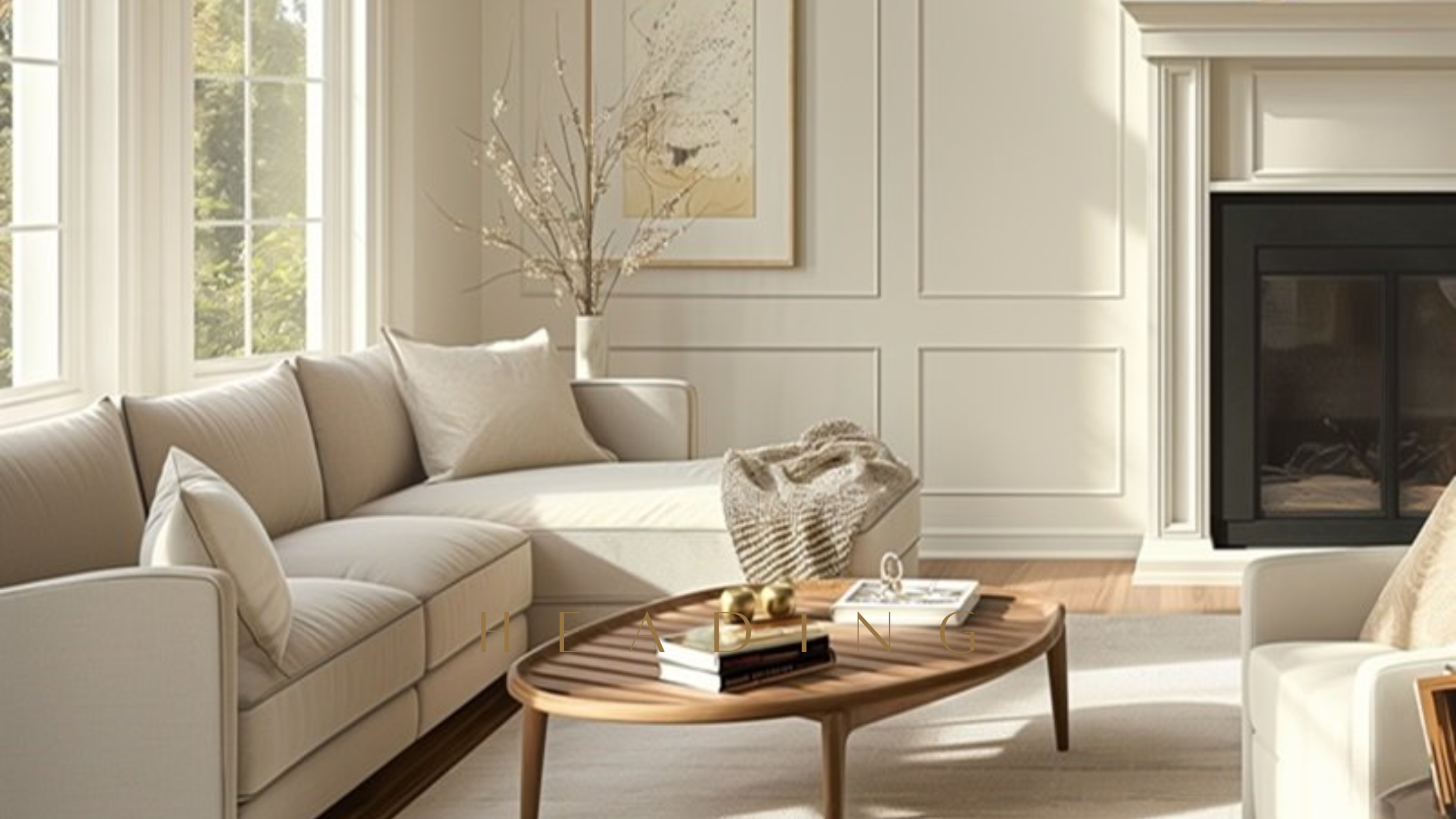 interior design neutral paint living room